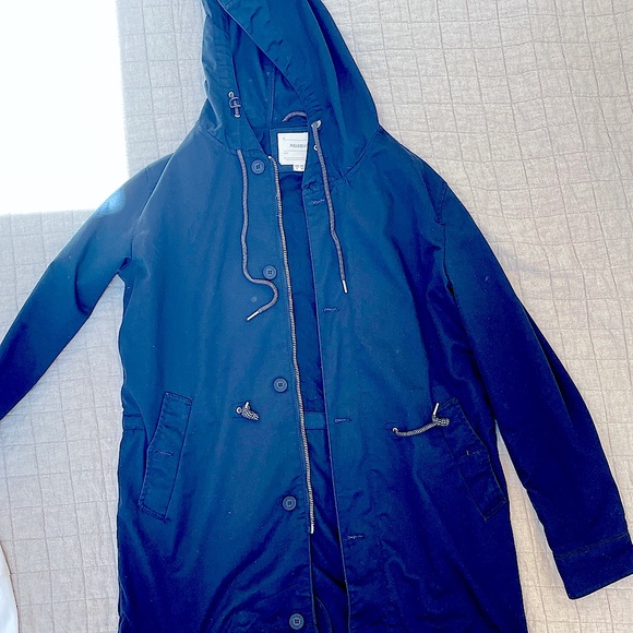 Pull&Bear Jackets & Coats Pull Bear Trench Coat Jacket Eu Sizing Navy Poshmark